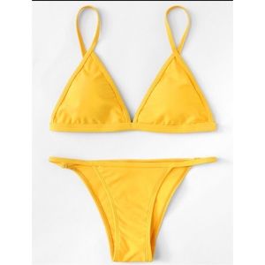 Yellow bikini